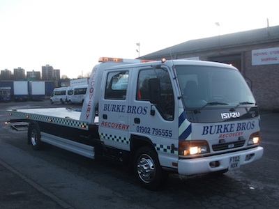 The recovery vehicle supplied to Sam by recovery World.
